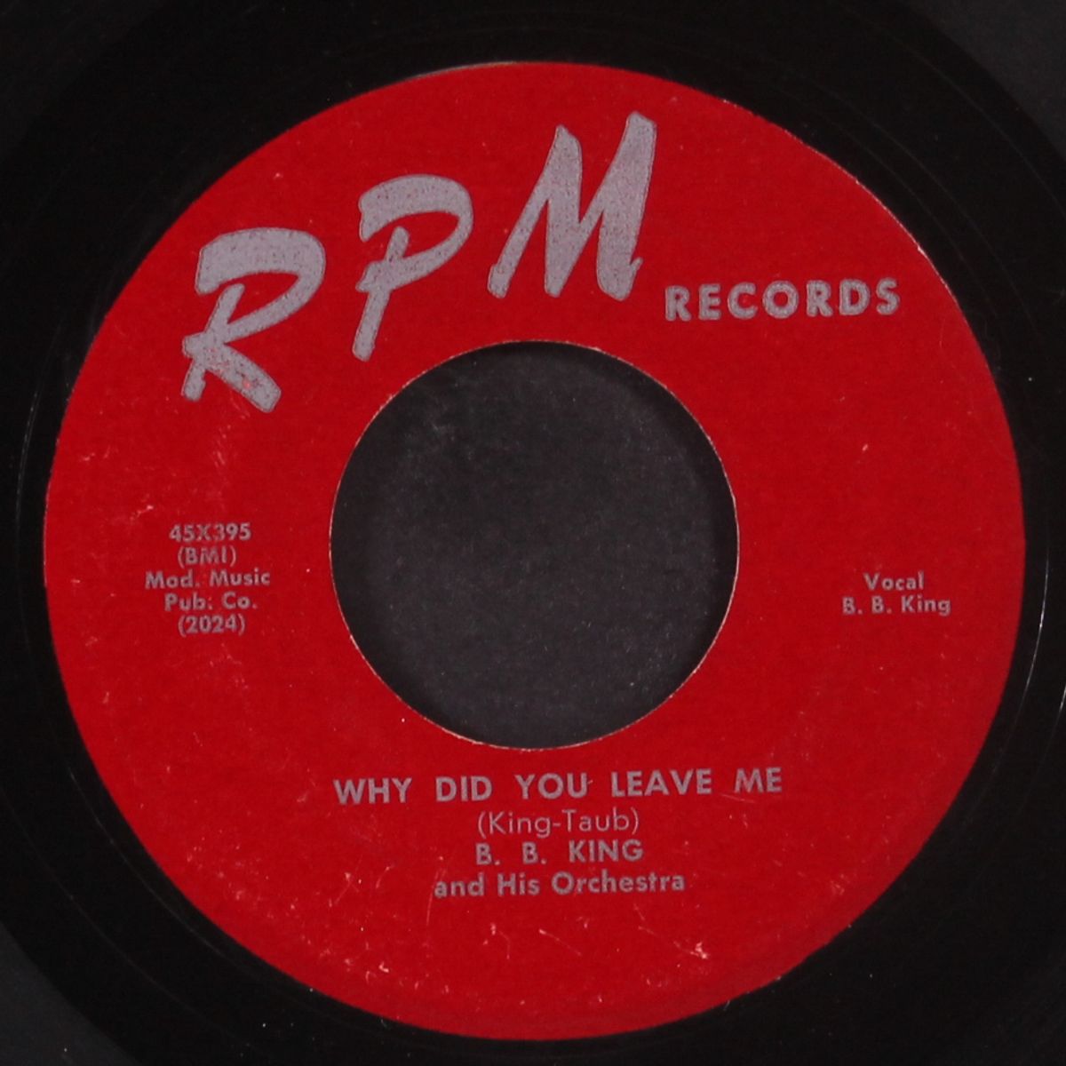 why did you leave me / blind love by B.B. KING