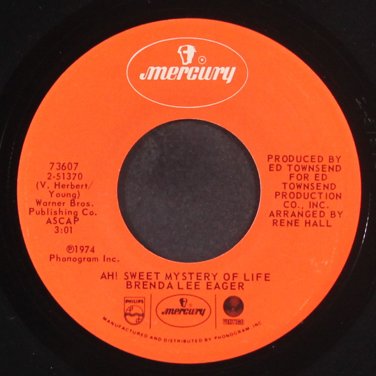 there ain't no way / ah! sweet mystery of life by BRENDA LEE EAGER