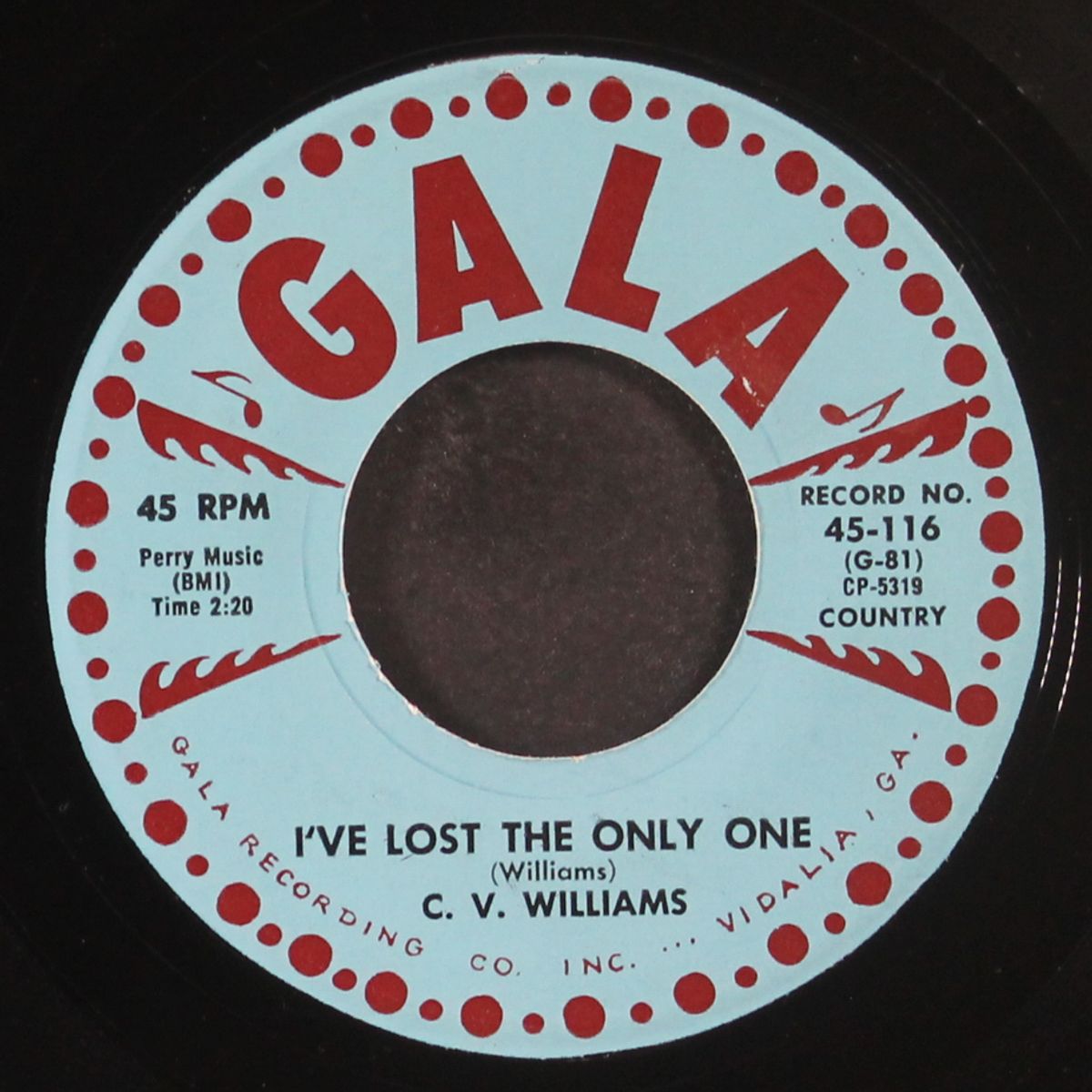 i've lost the only one / my once a-week love by C.V. WILLIAMS