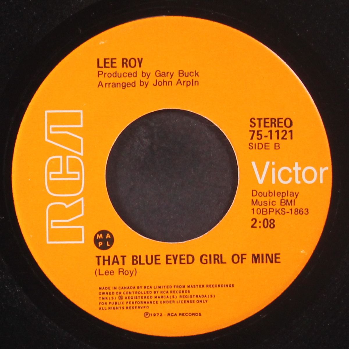 that blue eyed girl of mine / the sweetest thing this side of heaven by LEE ROY