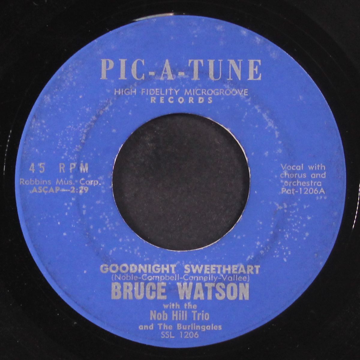 goodnight sweetheart / i never realized by BRUCE WATSON