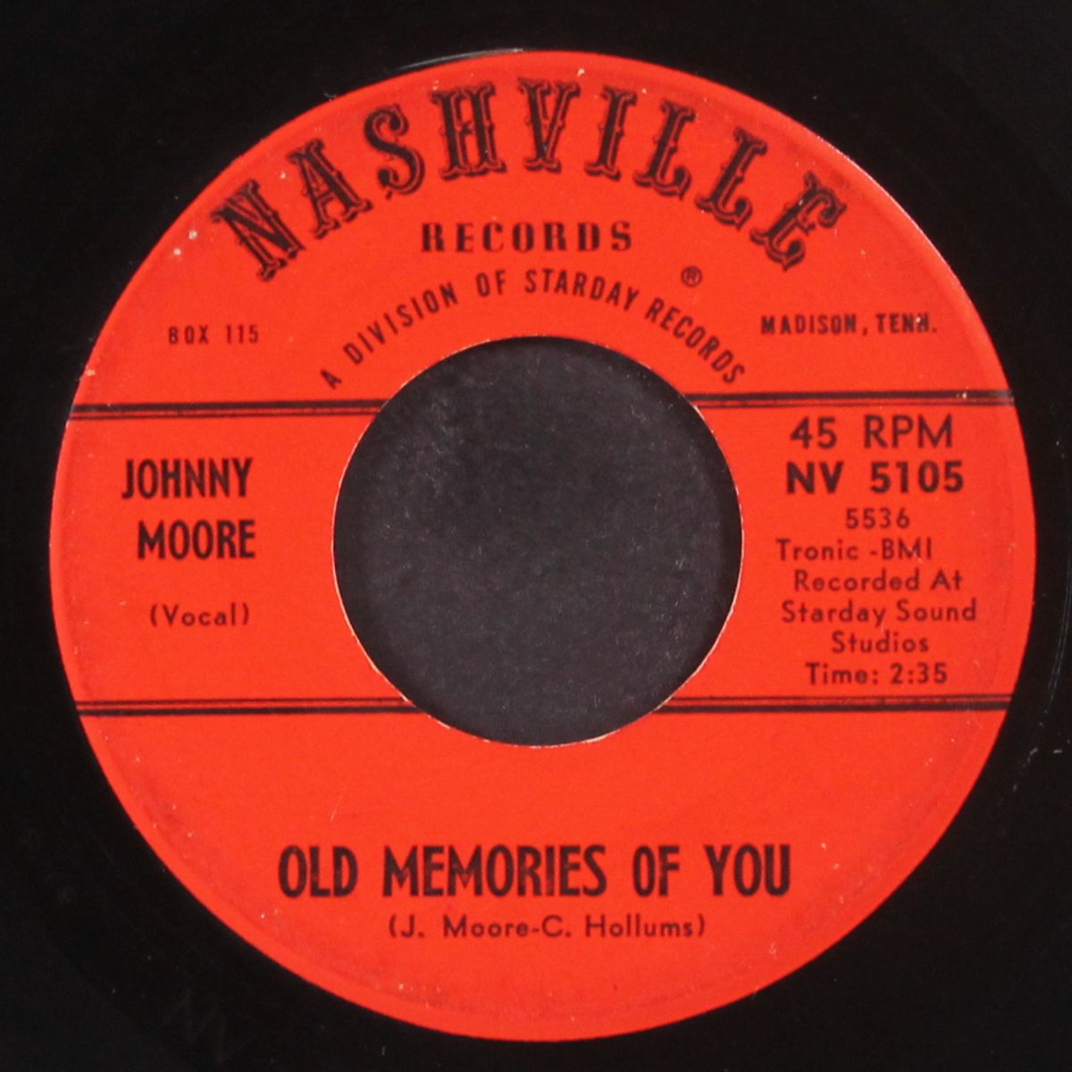 traveling salesman / old memories of you by JOHNNY MOORE
