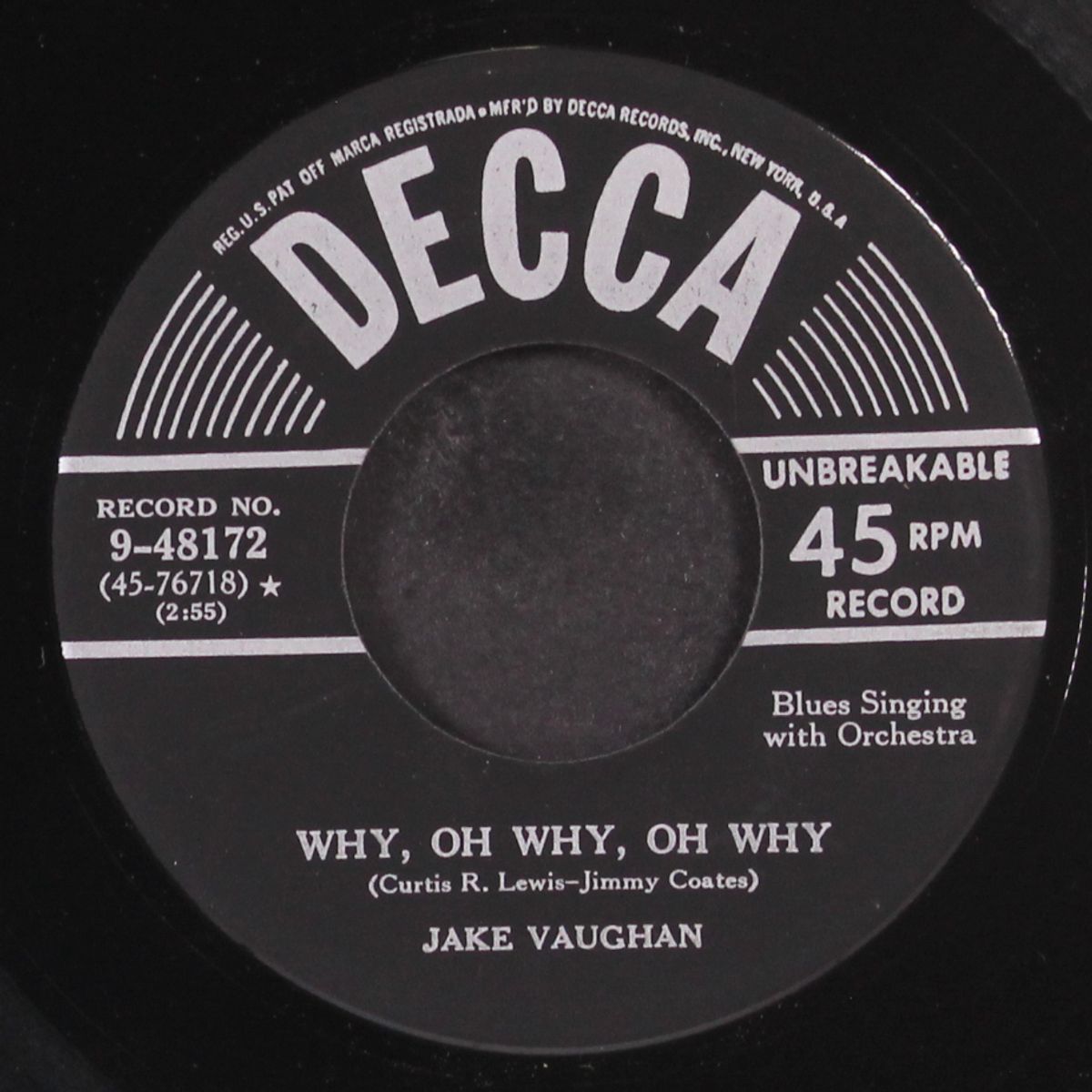 sitting on top of the world / why, oh why, oh why by JAKE VAUGHAN