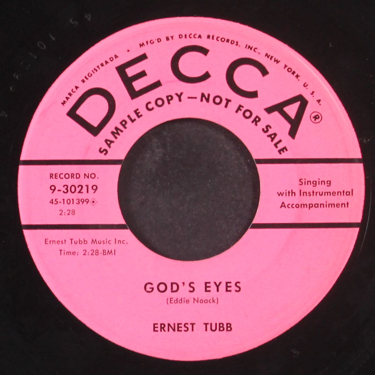 don't forbid me by ERNEST TUBB