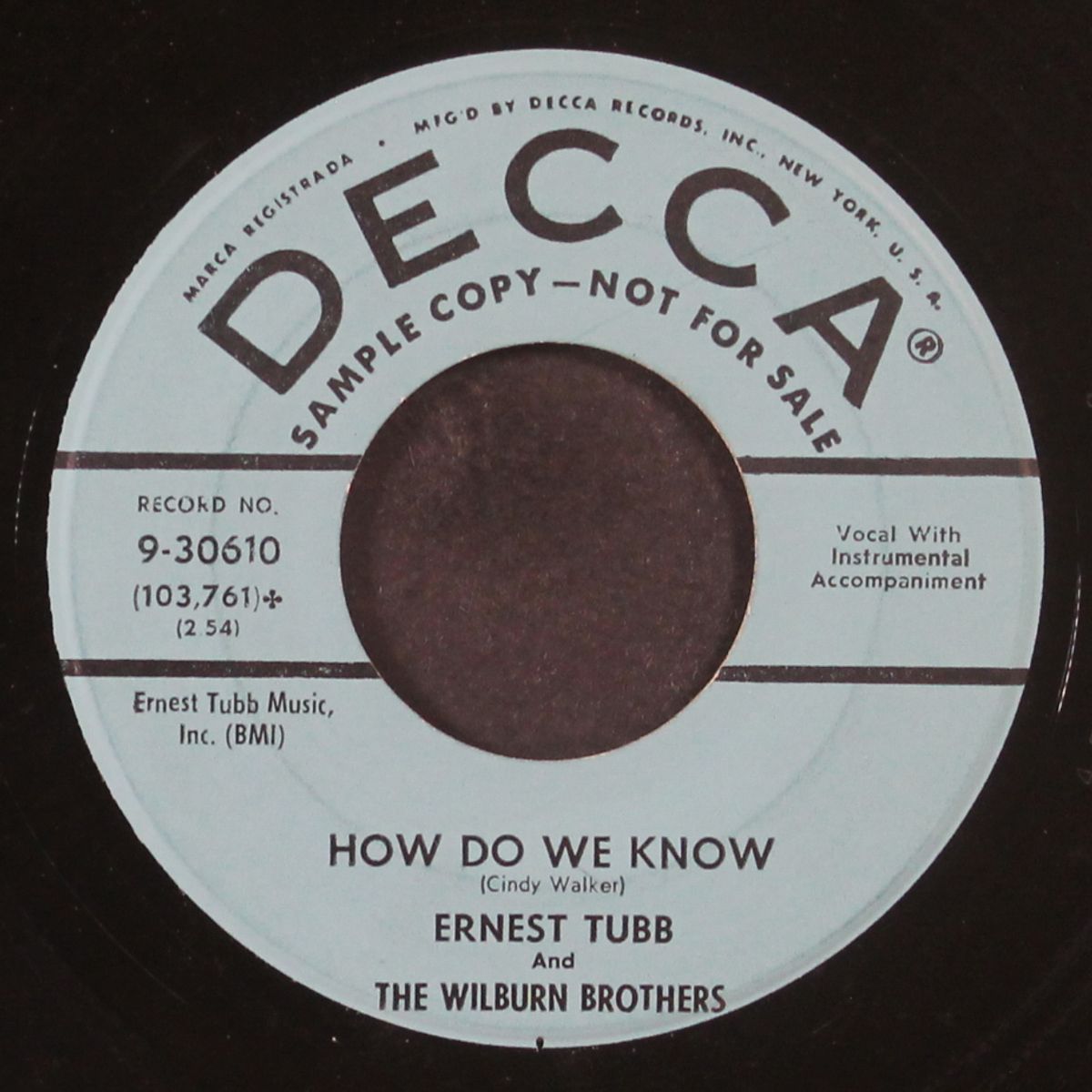 hey, mr. bluebird / how do we know by ERNEST TUBB