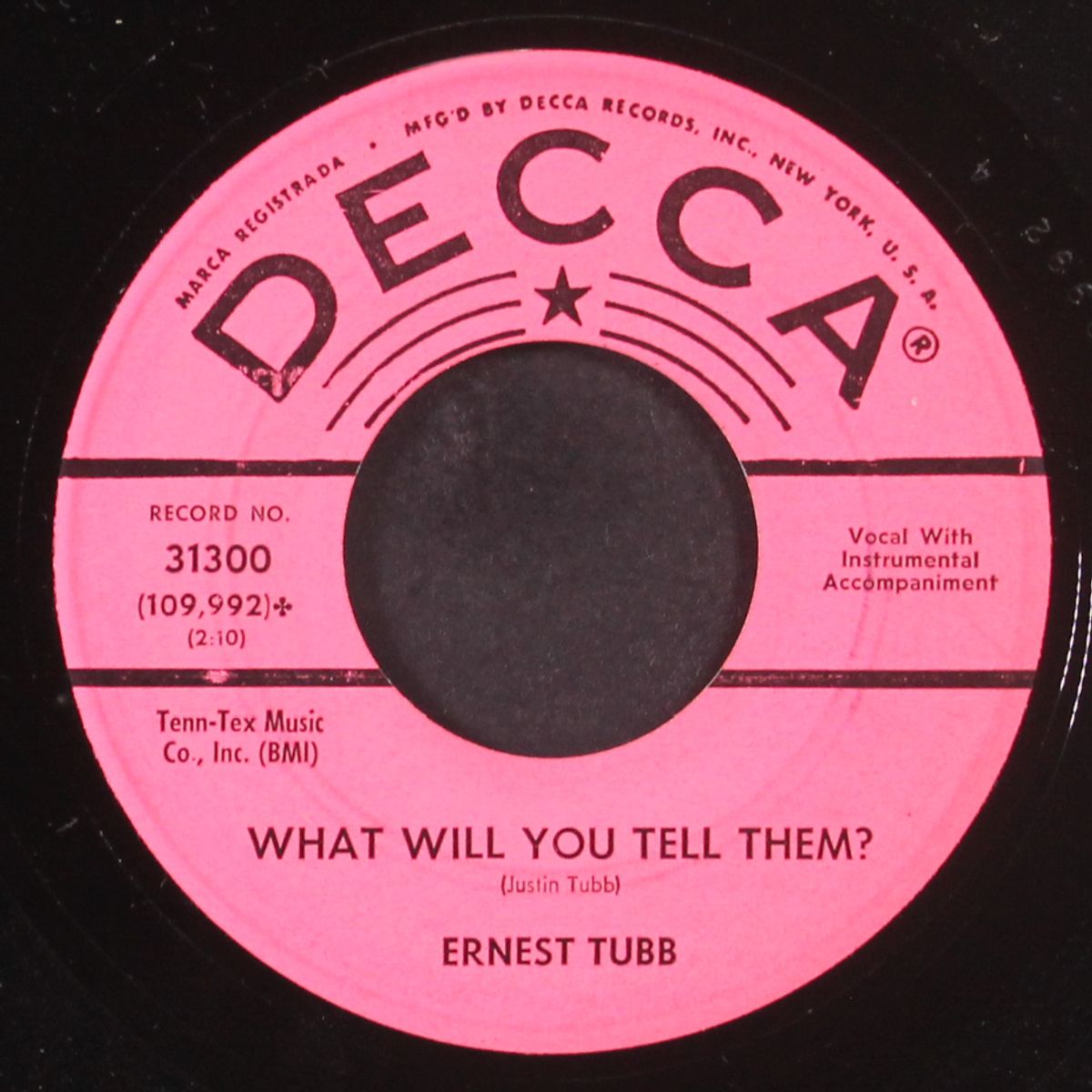 through that door / what will you tell them? by ERNEST TUBB