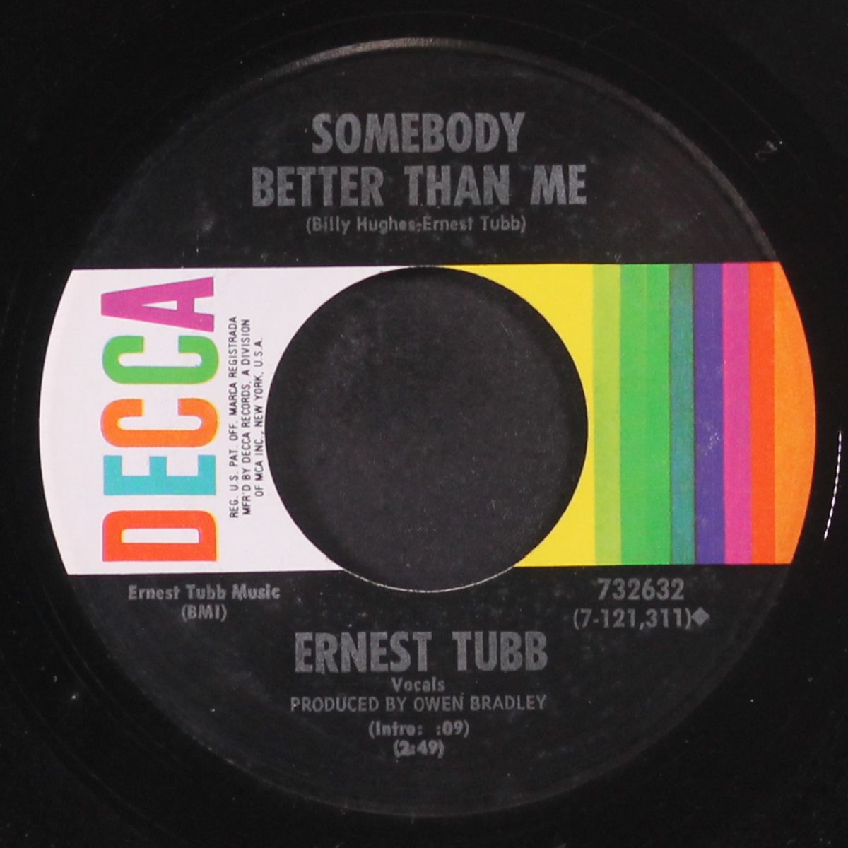 somebody better than me by ERNEST TUBB