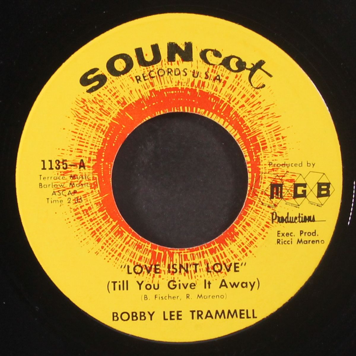 love isn't love (till you give it away) by BOBBY LEE TRAMMELL