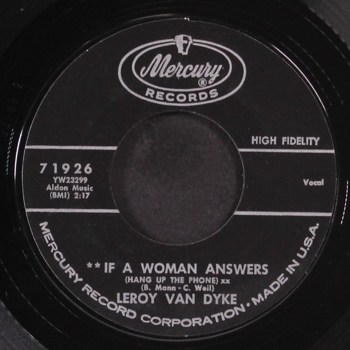 if a woman answers (hang up the phone) by LEROY VAN DYKE