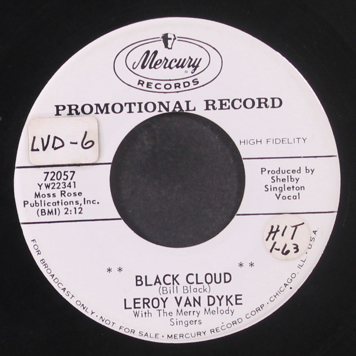 black cloud by LEROY VAN DYKE