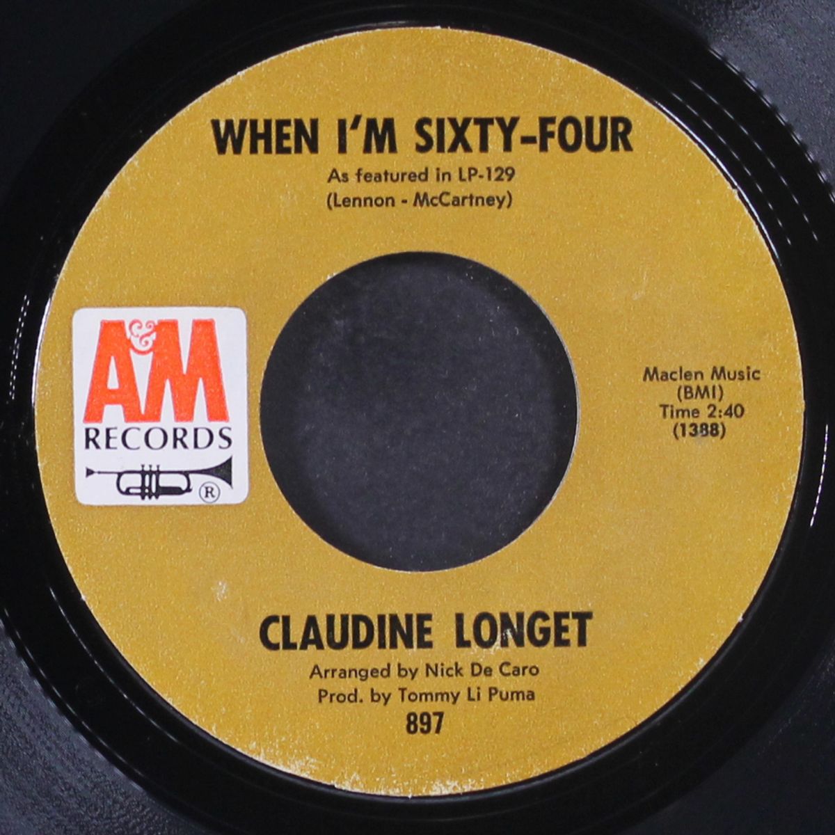 i love how you love me / when i'm sixty-four by CLAUDINE LONGET