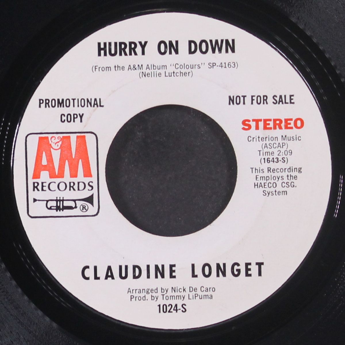 hurry on down by CLAUDINE LONGET