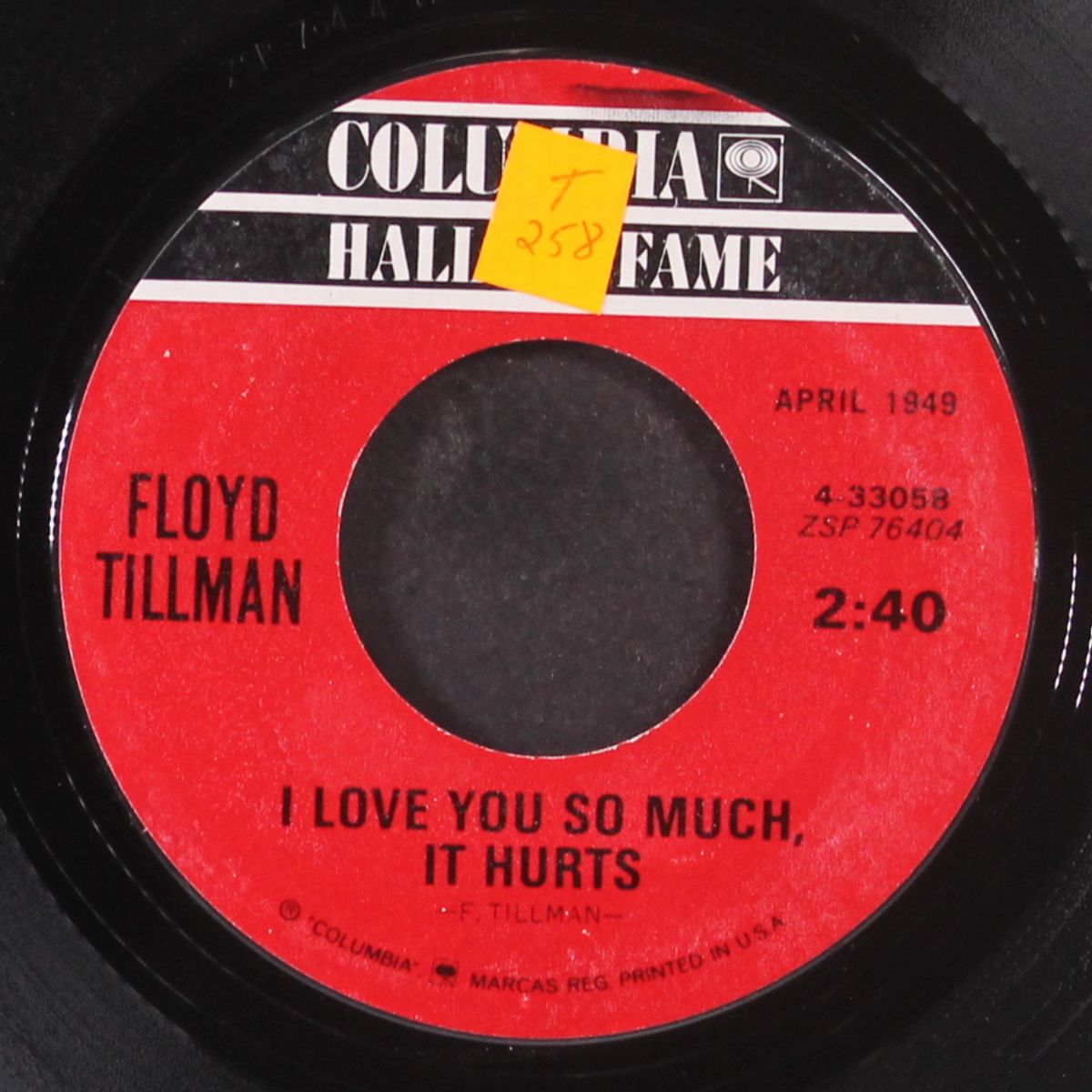 i love you so much, it hurts / slipping around by FLOYD TILLMAN