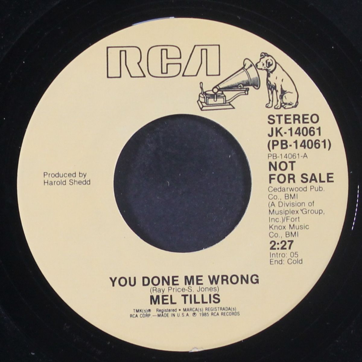 you done me wrong / same by MEL TILLIS