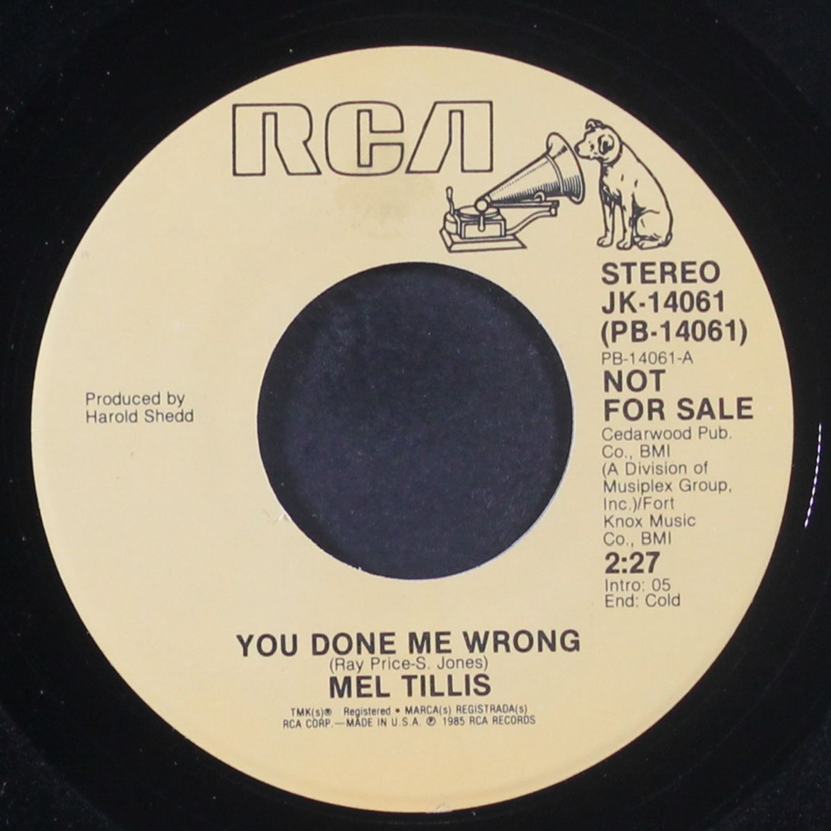 you done me wrong / same by MEL TILLIS