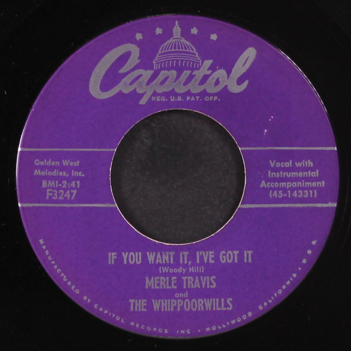if you want it, i've got it / hunky-dory by MERLE TRAVIS
