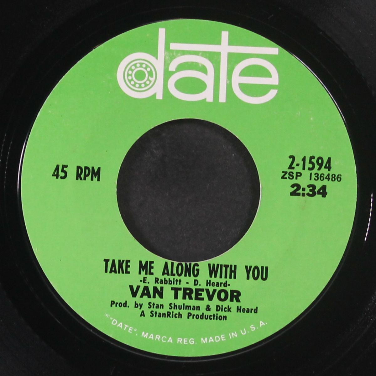 guitar / take me along with you by VAN TREVOR