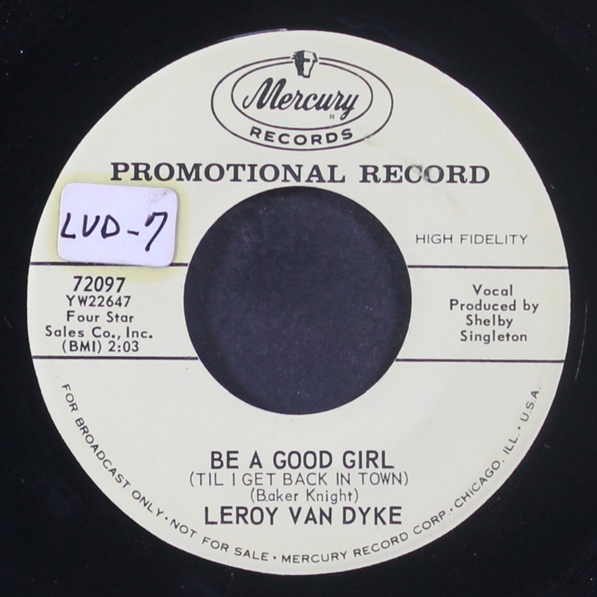 be a good girl by LEROY VAN DYKE
