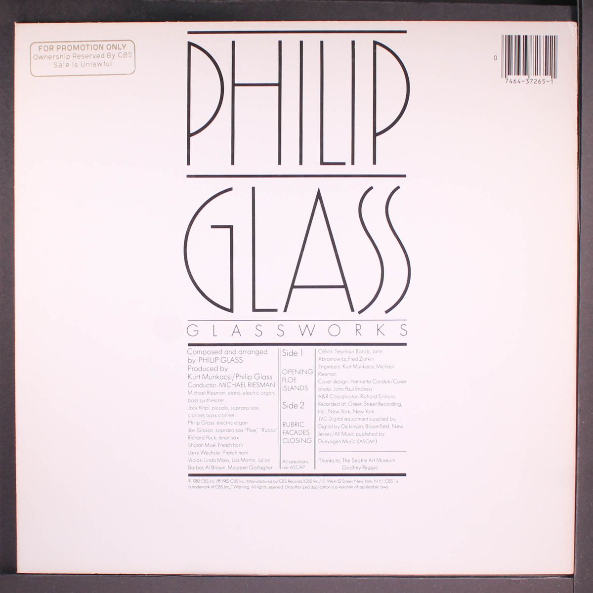 glassworks by PHILIP GLASS