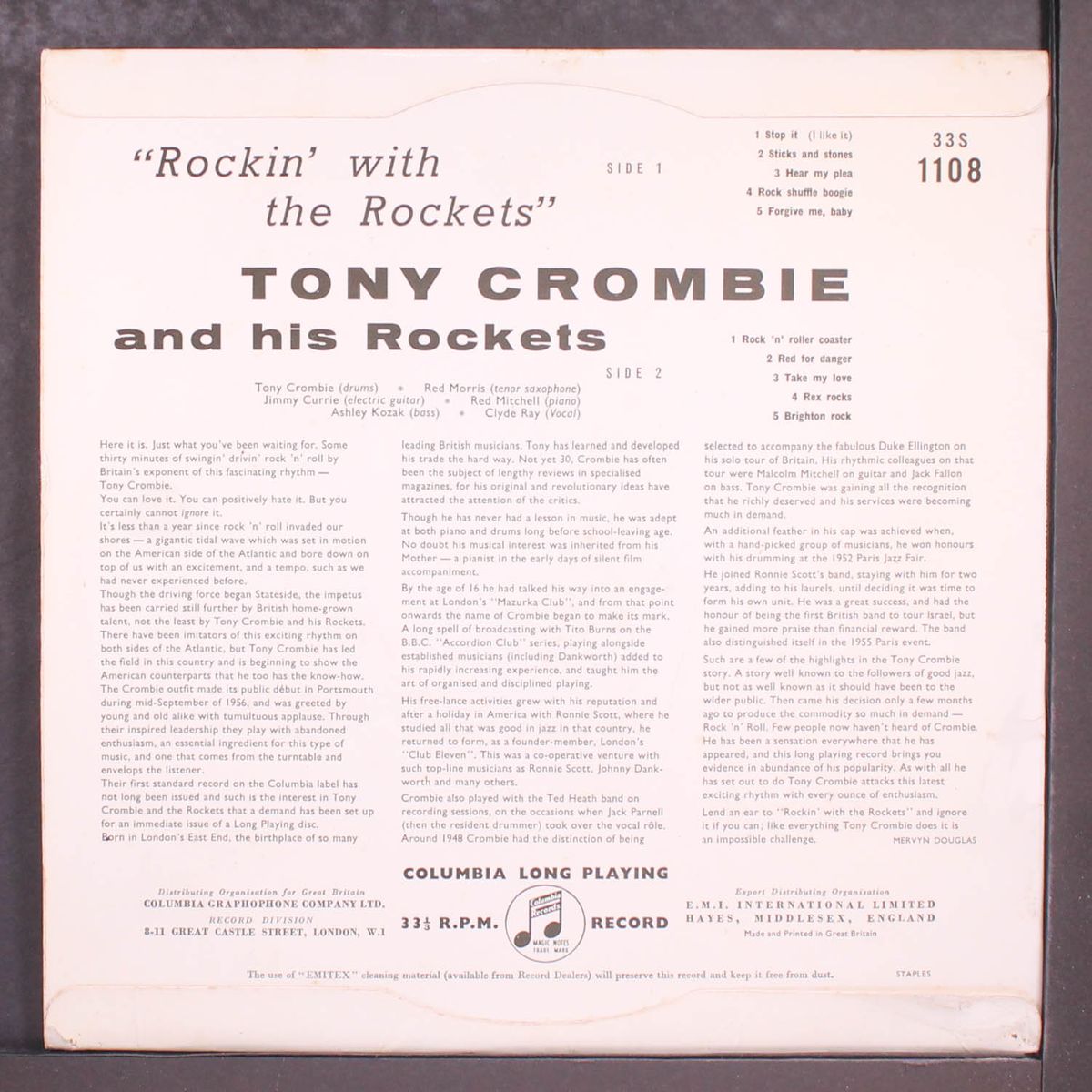 rockin' with the rockets by TONY CROMBIE
