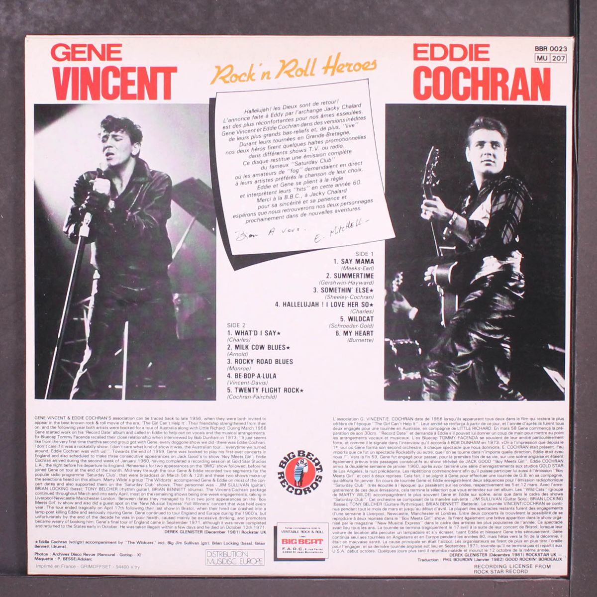 rock 'n' roll heroes by EDDIE COCHRAN / GENE VINCENT