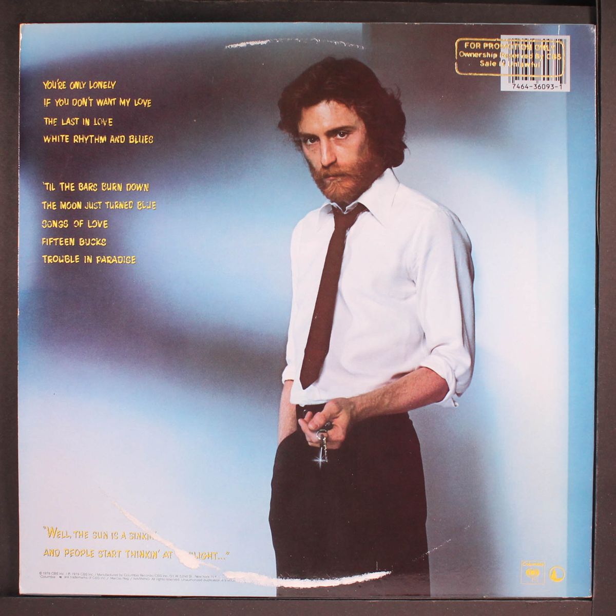 you're only lonely by J.D. SOUTHER
