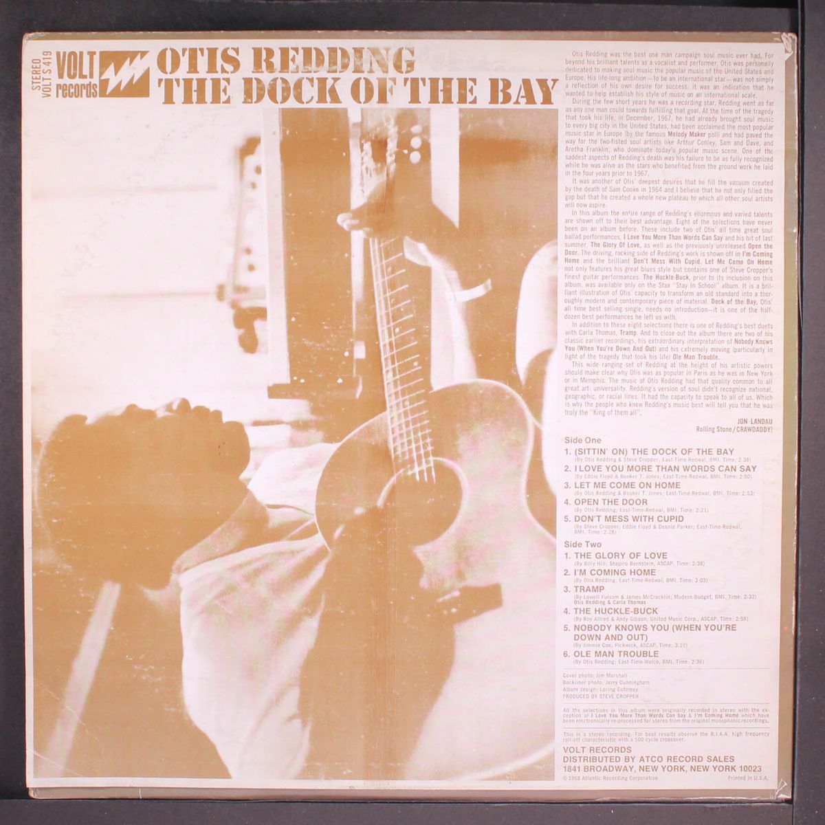 the dock of the bay by OTIS REDDING