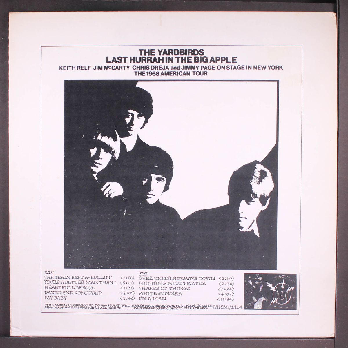 last hurrah in the big apple by YARDBIRDS