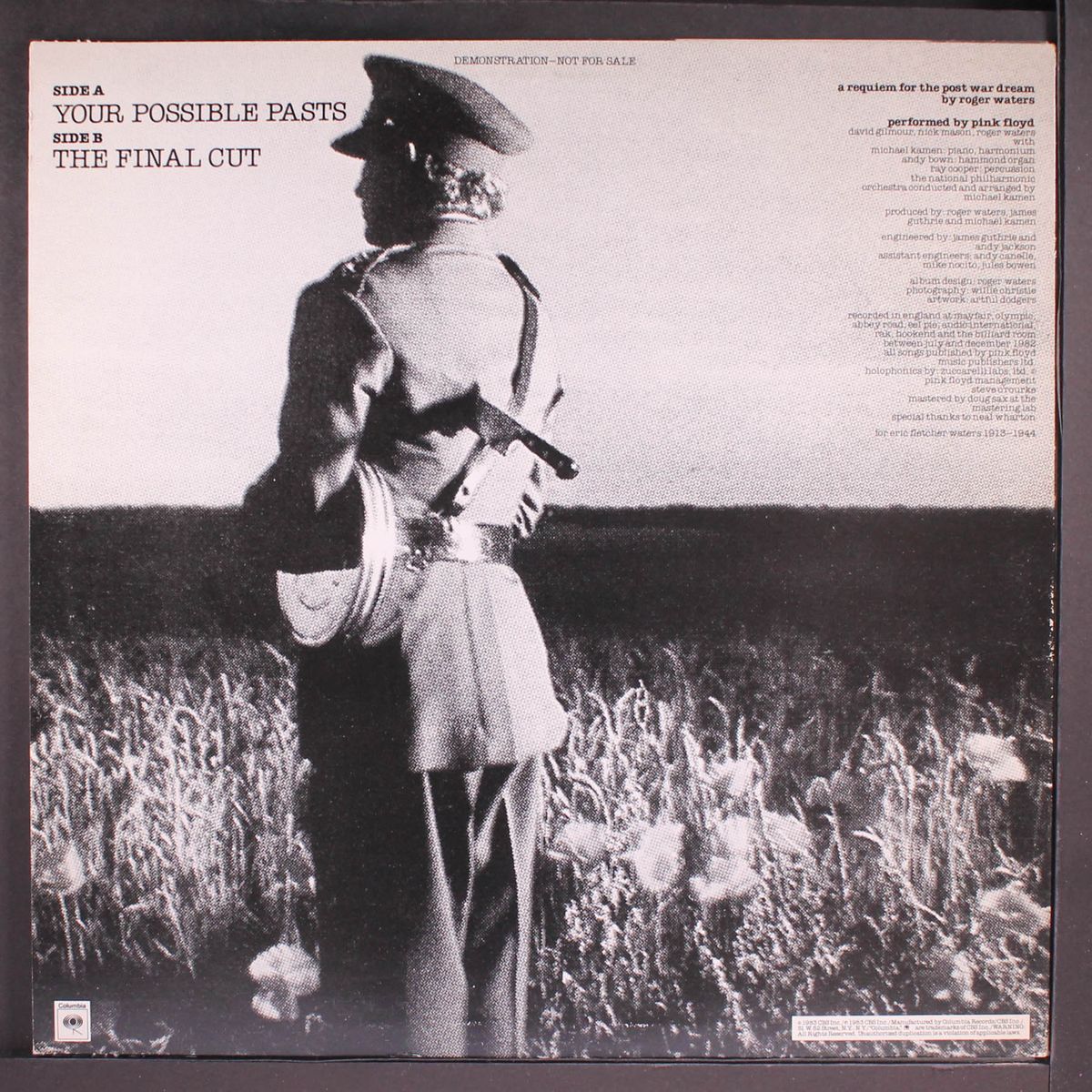 selections from 'the final cut' by PINK FLOYD