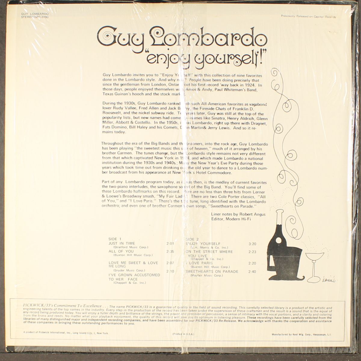 enjoy yourself! by GUY LOMBARDO