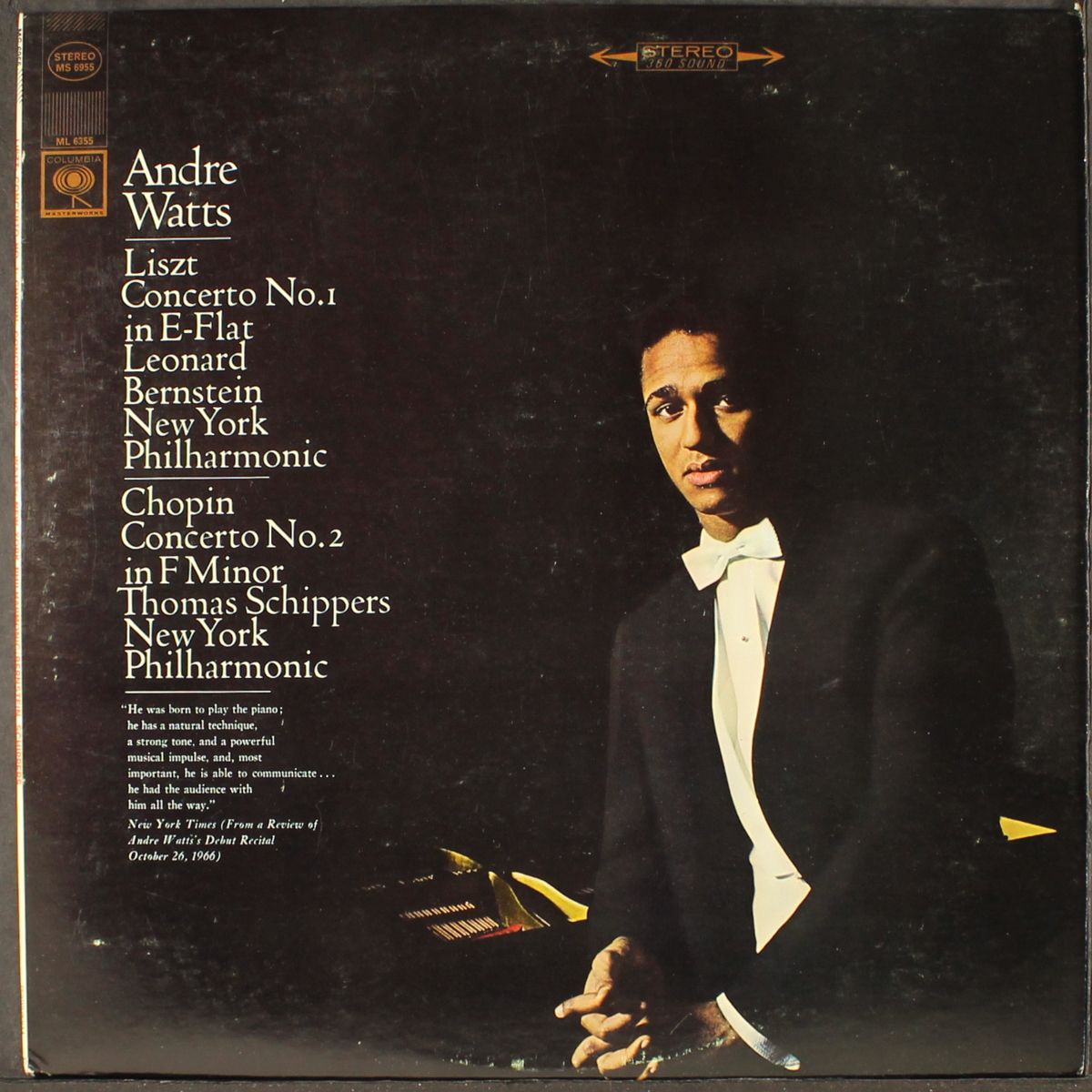 liszt: concerto no. 1 / chopin: concerto no. 2 by ANDRE WATTS