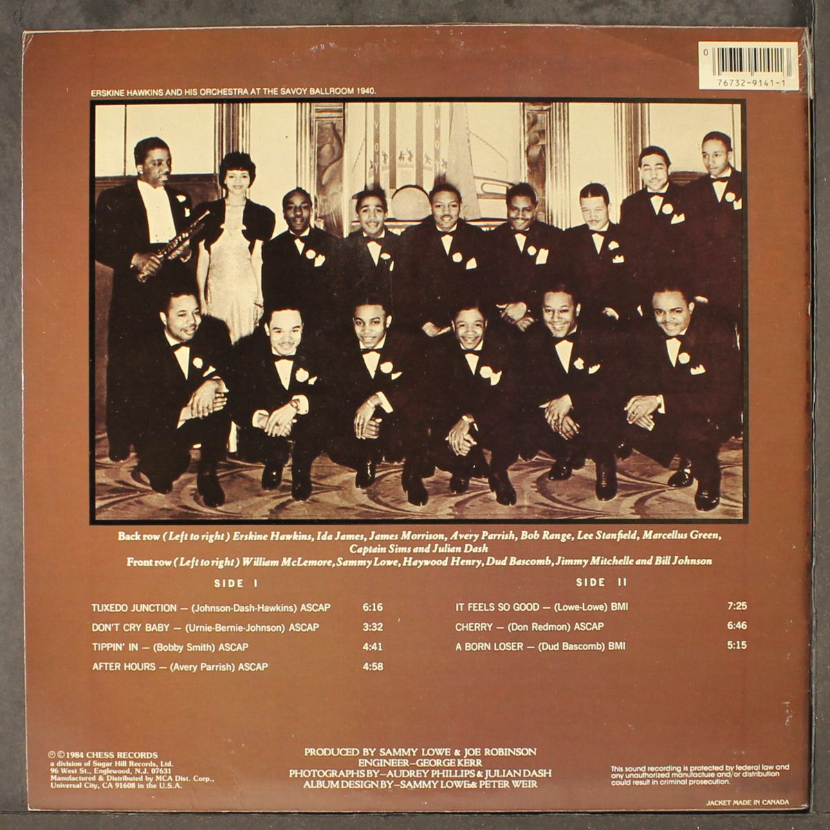 live at the cotton club by ERSKINE HAWKINS