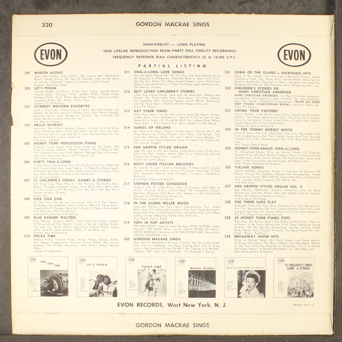 sings by GORDON MACRAE