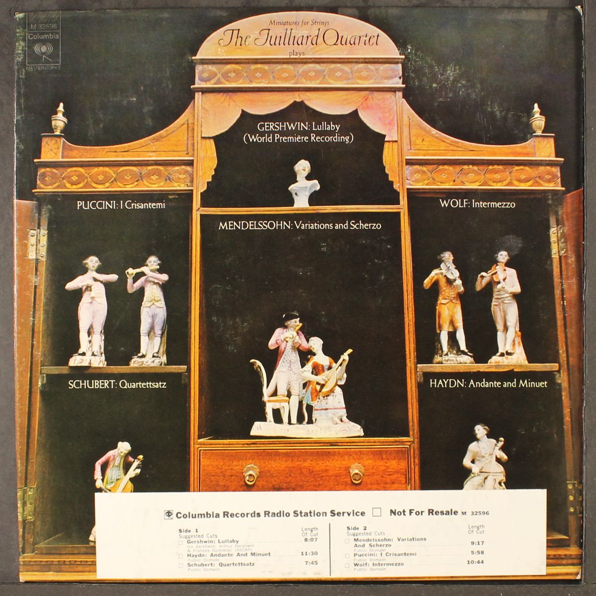the juilliard quartet plays gershwin haydn wolf puccini schubert by JULLIARD QUARTET