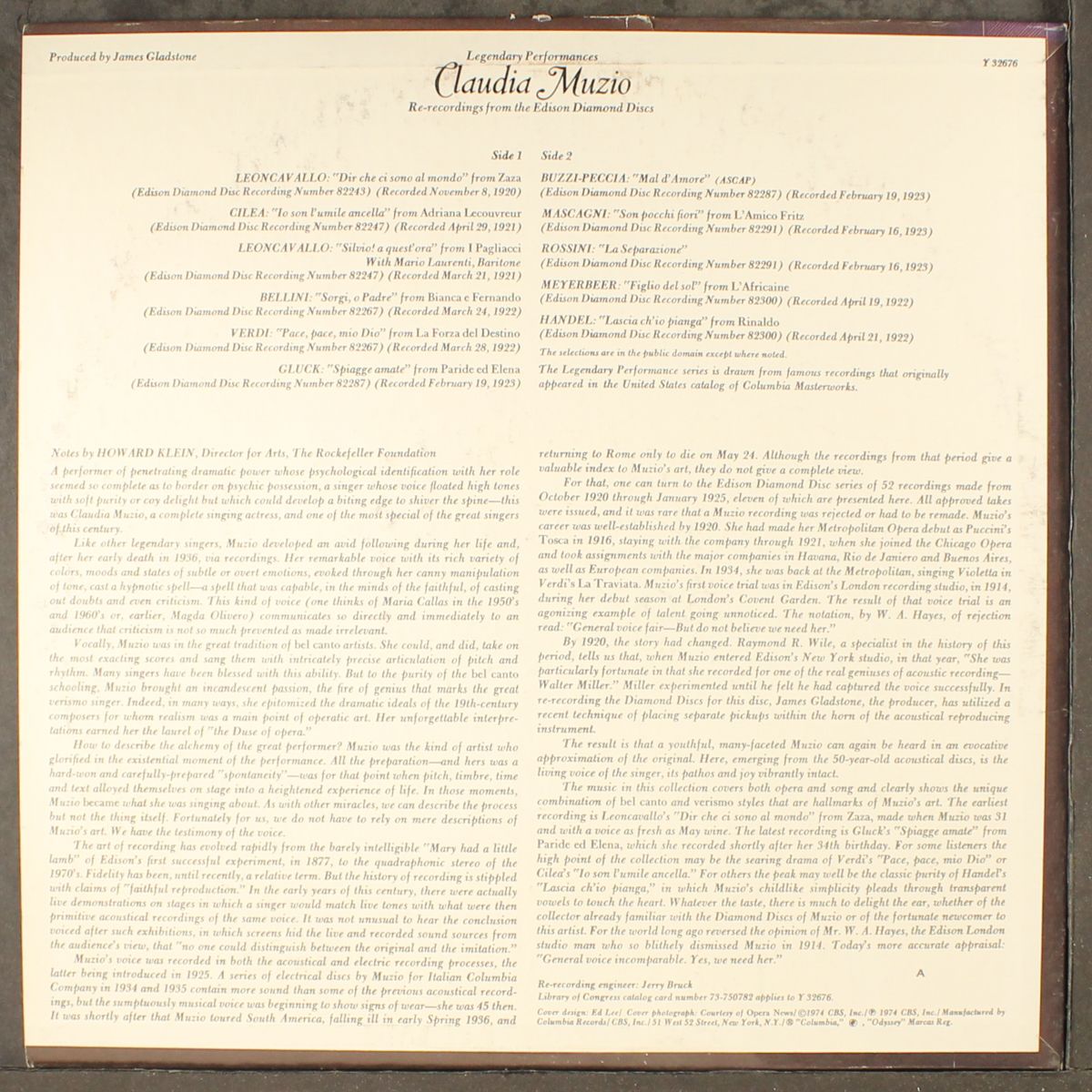 1889-1936 (arias from la forza del destino, etc) by CLAUDIA MUZIO