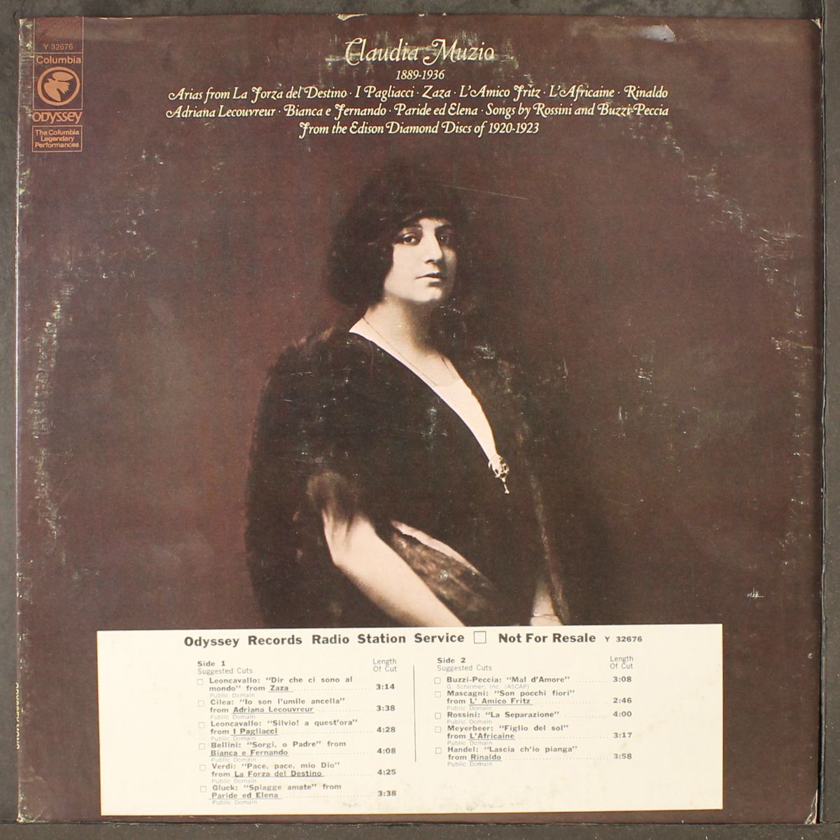 1889-1936 (arias from la forza del destino, etc) by CLAUDIA MUZIO