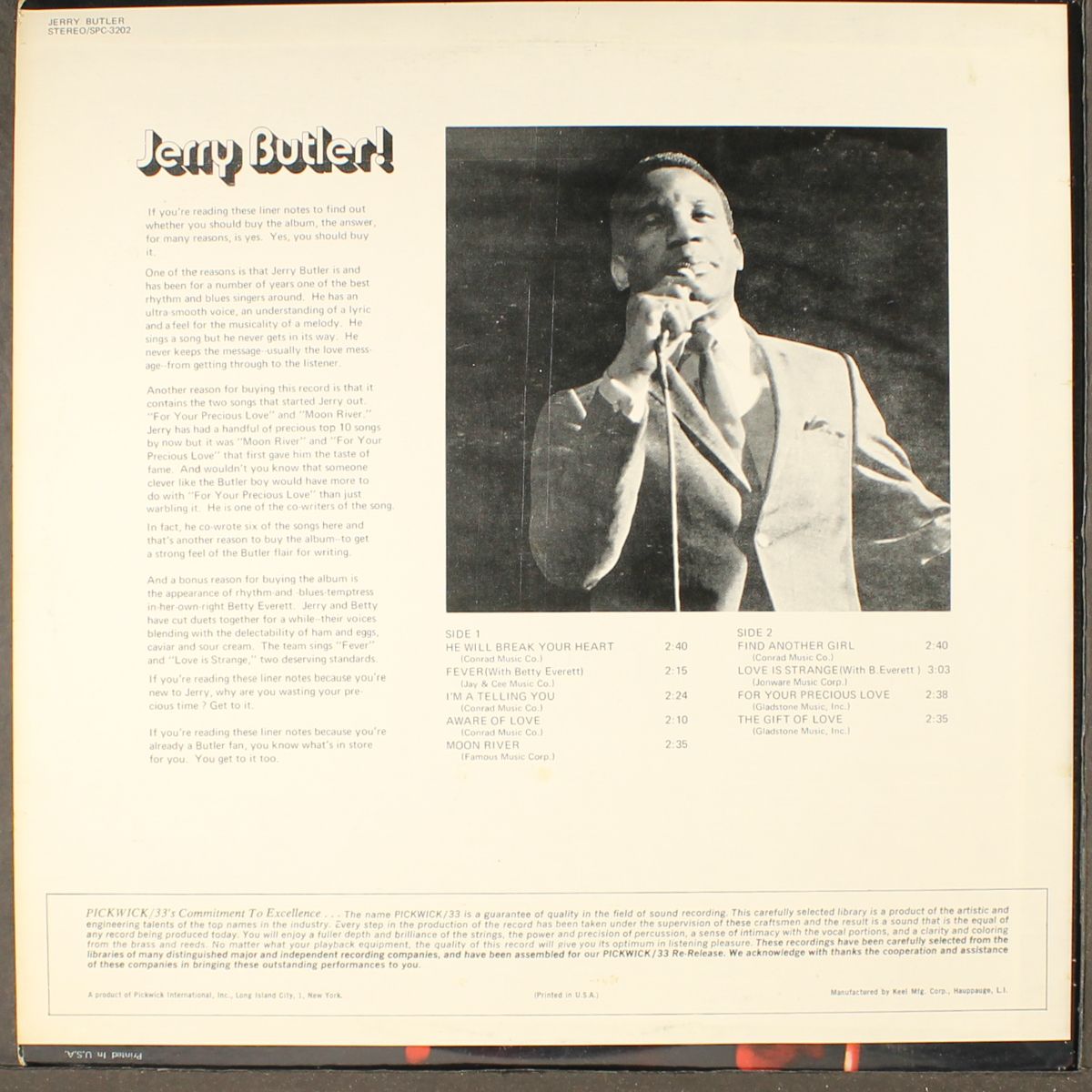 jerry butler by JERRY BUTLER