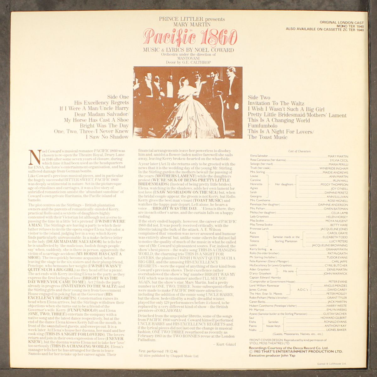 pacific 1860 by ORIGINAL LONDON CAST