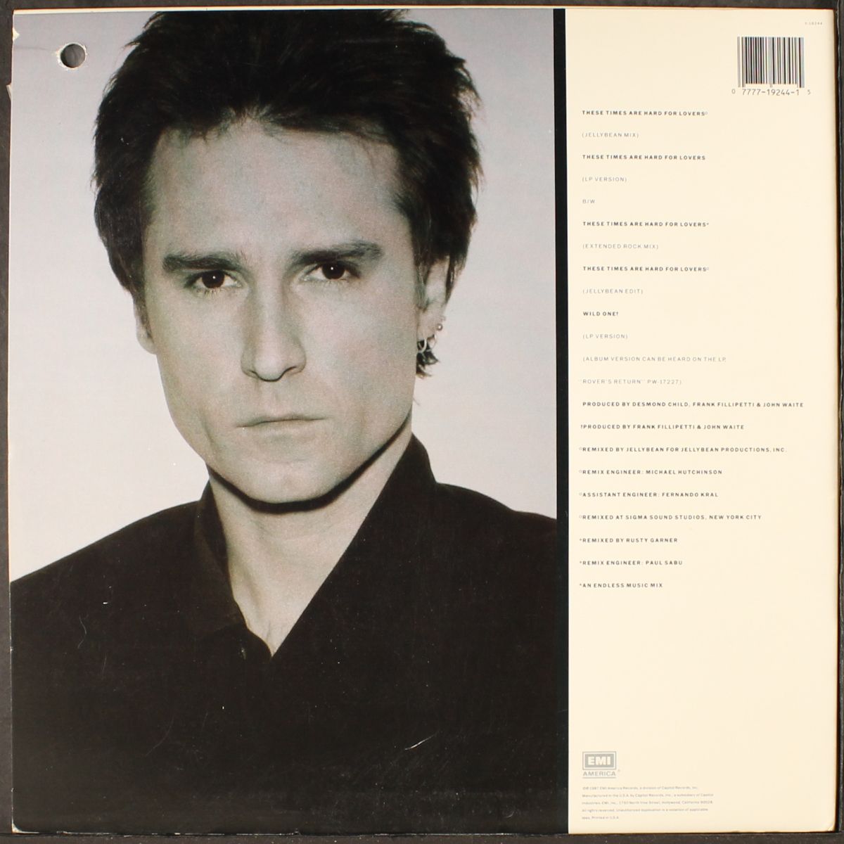 these times are hard for lovers by JOHN WAITE