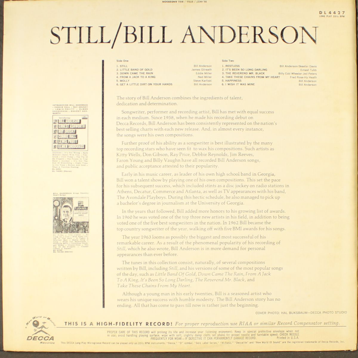 still by BILL ANDERSON