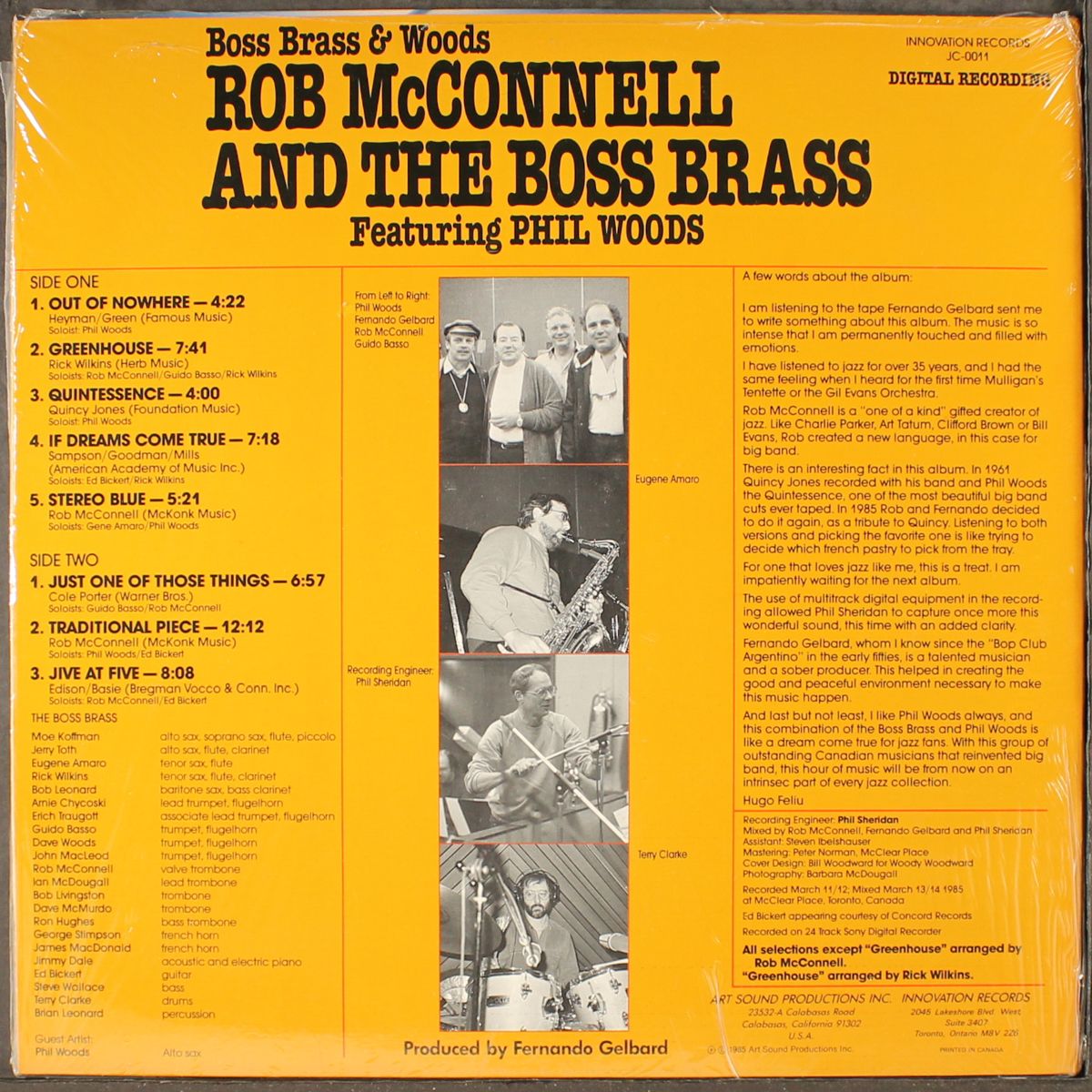 boss brass & woods by ROB MCCONNELL & BOSS BRASS