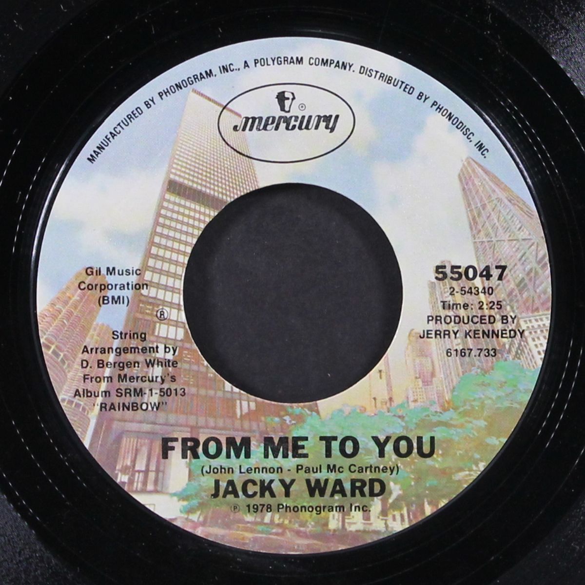 from me to you / rhythm of the rain by JACKY WARD