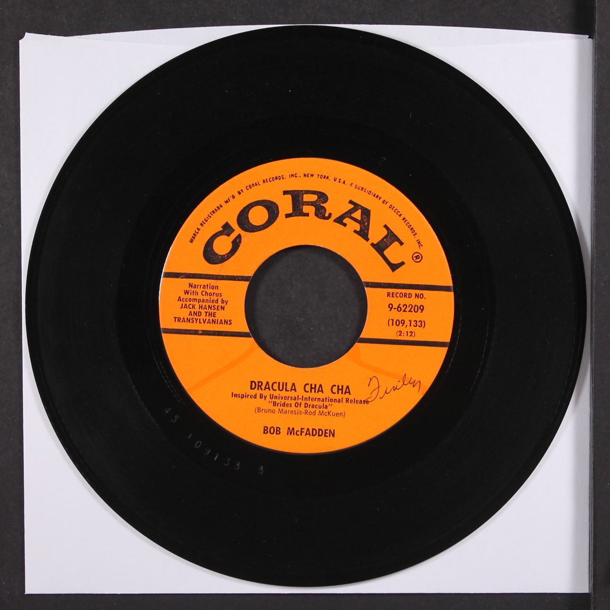 dracula cha cha / the transyylvania polka by BOB MCFADDEN