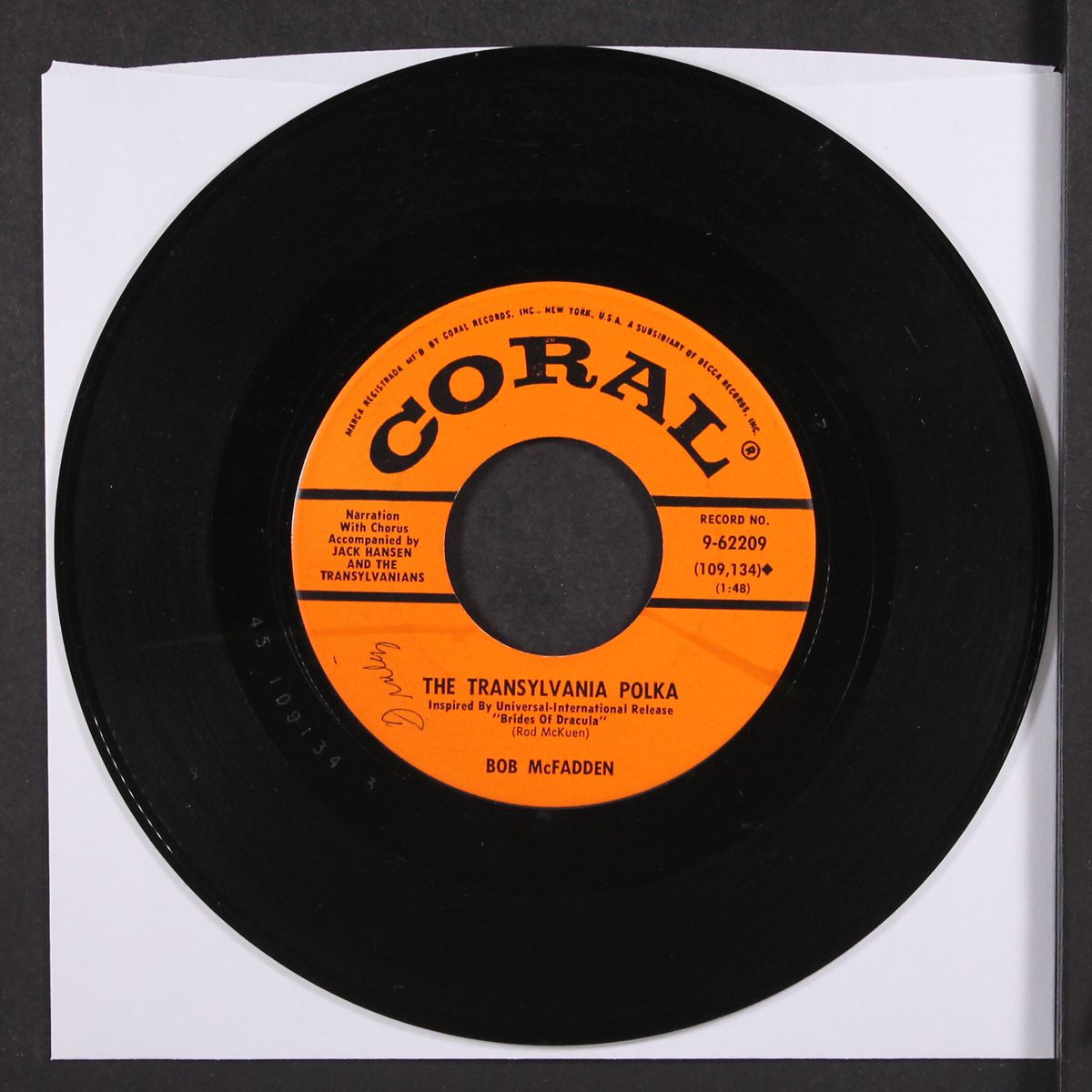 dracula cha cha / the transyylvania polka by BOB MCFADDEN