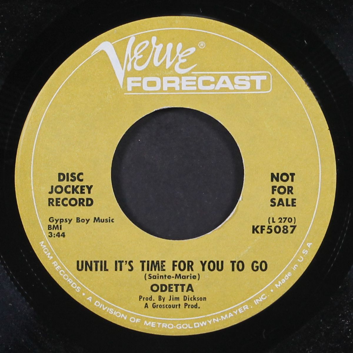 peace and harmony / until it's time for you to go by ODETTA