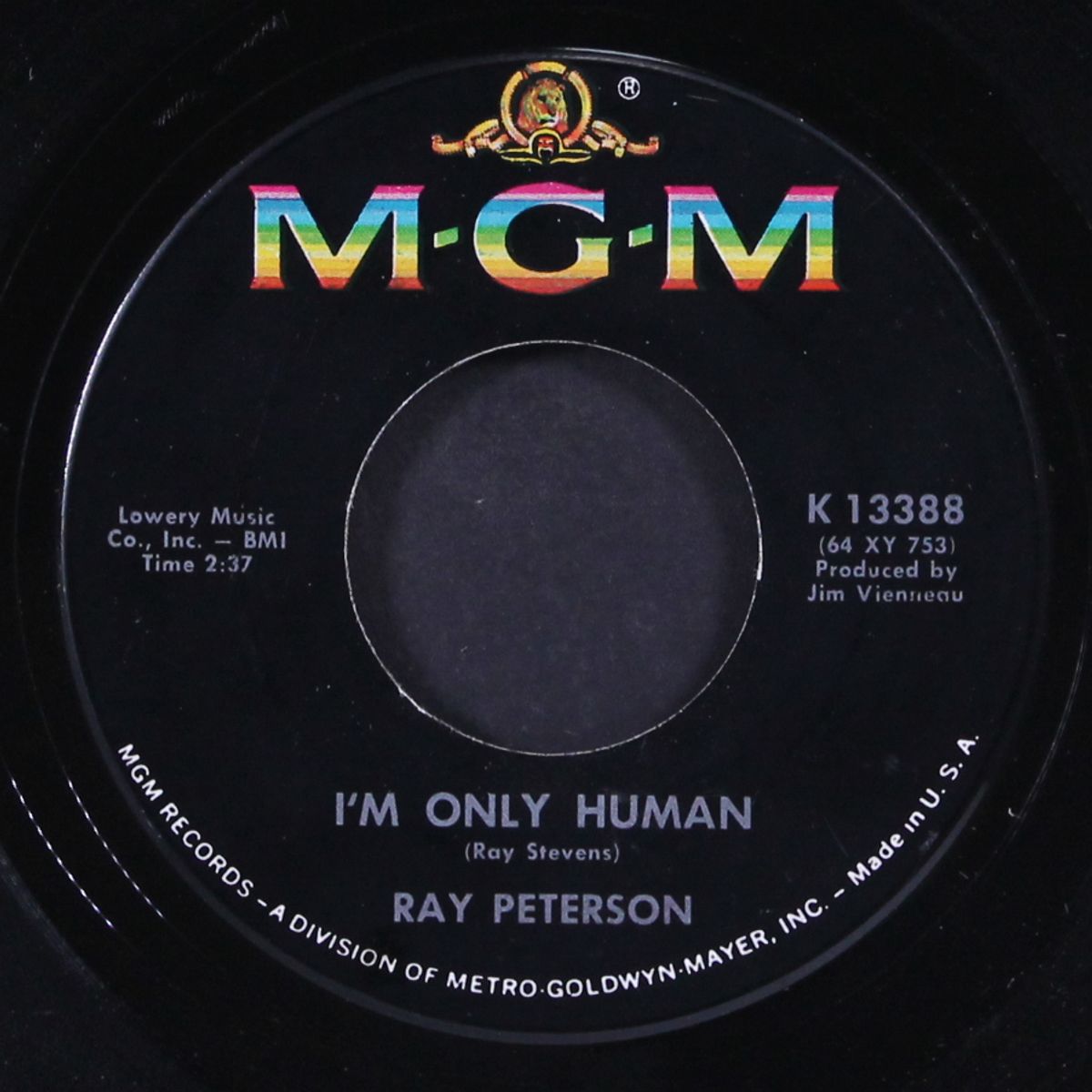 i'm only human / one lonesome rose by RAY PETERSON