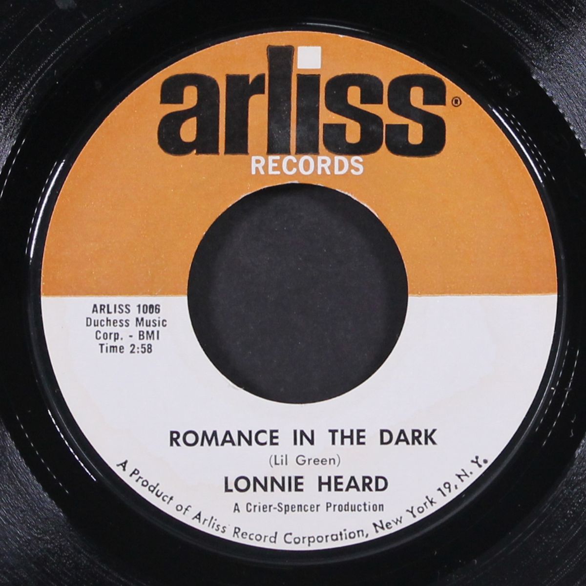 a sunday kind of love / romance in the dark by LONNIE HEARD & GROUP