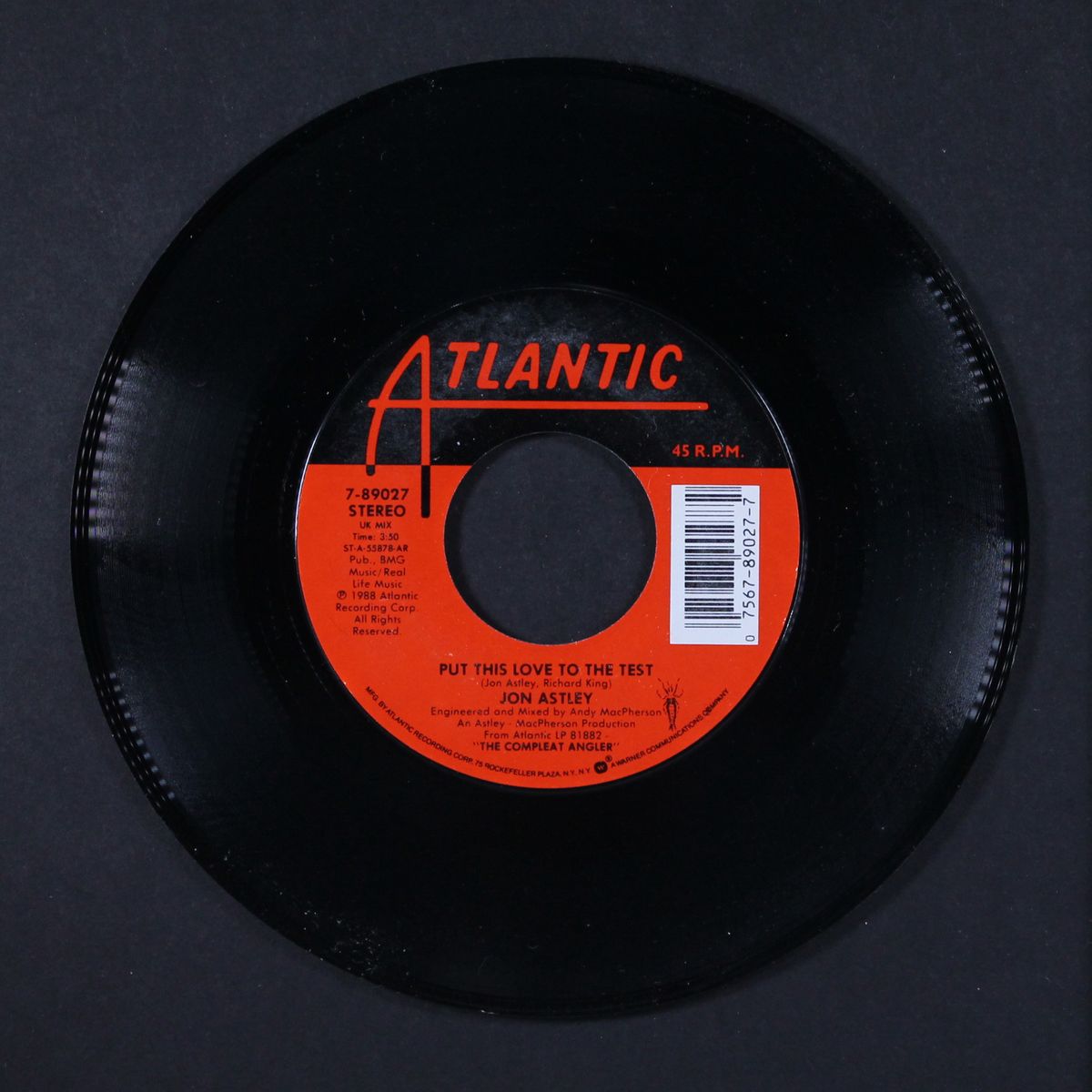 put this love to the test / been there, done that by JON ASTLEY