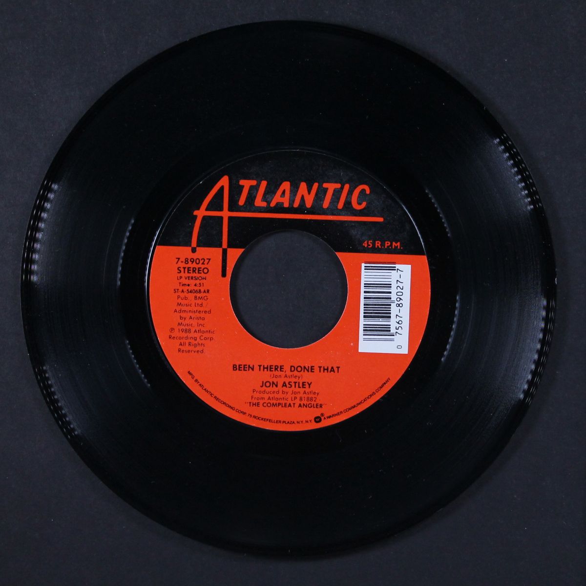put this love to the test / been there, done that by JON ASTLEY