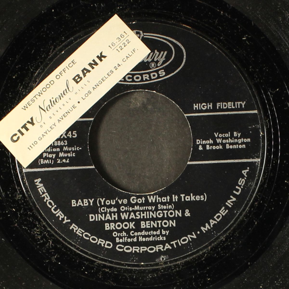 baby (you've got what it takes) / a rockin' good way (to mess around and fall in love) by BROOK BENTON/ DINAH WASHINGTON